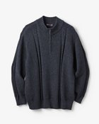 【ドゥクラッセ/DoCLASSE / MEN】の立体編みアラン柄ハーフジップ 人気、トレンドファッション・服の通販 founy(ファニー) ファッション Fashion メンズファッション Fashion for Men 新作・新入荷 New Arrivals / New In セーター Sweater, Knitwear メンズ Men's, Menswear thumbnail ダークインディゴ|ID: prp329100004839737 ipo3291000000035268570