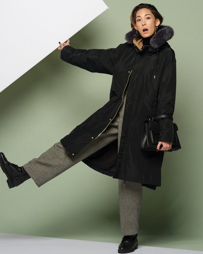 【ドゥクラッセ/DoCLASSE】の光沢グログラン・ファー使いモッズコート インテリア・キッズ・メンズ・レディースファッション・服の通販 founy(ファニー) https://founy.com/ ファッション Fashion レディースファッション Fashion for Women アウター Coat / Outerwear Collection コート・ロングコート・ピーコート Long Coats, Peacoats & More モッズコート・ミリタリー風アウター Mods & Field Coats ダウン Down, Puffer モッズコート Mods Coat, Military Parka |ID: prp329100004839740 ipo3291000000036290651