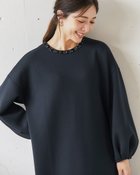 【ドゥクラッセ/DoCLASSE】のライトダンボールニット・ビジューワンピース 人気、トレンドファッション・服の通販 founy(ファニー) ファッション Fashion レディースファッション Fashion for Women ワンピース Dresses カットソー Cut and Sewn Top スリーブ Sleeve, Long Sleeve / Short Sleeve ビジュー Bijou, Jewel-like Accent エレガント 上品 Elegant thumbnail ミッドナイトブルー|ID: prp329100004839743 ipo3291000000035895002