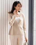 【ドゥクラッセ/DoCLASSE】の総針編み・バックペプラムジャケット 人気、トレンドファッション・服の通販 founy(ファニー) ファッション Fashion レディースファッション Fashion for Women アウター Coat / Outerwear Collection レディースジャケット・軽アウター Jackets おすすめ Recommended / Our Picks シンプル Simple, Minimal ジャケット Jacket, Outerwear スマート Smart, Elegant ペプラム Peplum, Flared Hem 秋 Autumn thumbnail ライトトープ|ID: prp329100004839748 ipo3291000000035268614