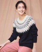 【ドゥクラッセ/DoCLASSE】のフェザータッチ・フェアアイルセーター 人気、トレンドファッション・服の通販 founy(ファニー) ファッション Fashion レディースファッション Fashion for Women トップス・カットソー Cut & Sew Tops ニット Knit Tops & Sweaters ジャカード/ジャガード Jacquard, Woven Pattern セーター Sweater, Knitwear テクスチャー Texture, Textured Fabric フェザーヤーン Feather Yarn, Fluffy Yarn 人気 Popular, Best Seller thumbnail ネイビー|ID: prp329100004839751 ipo3291000000035268624