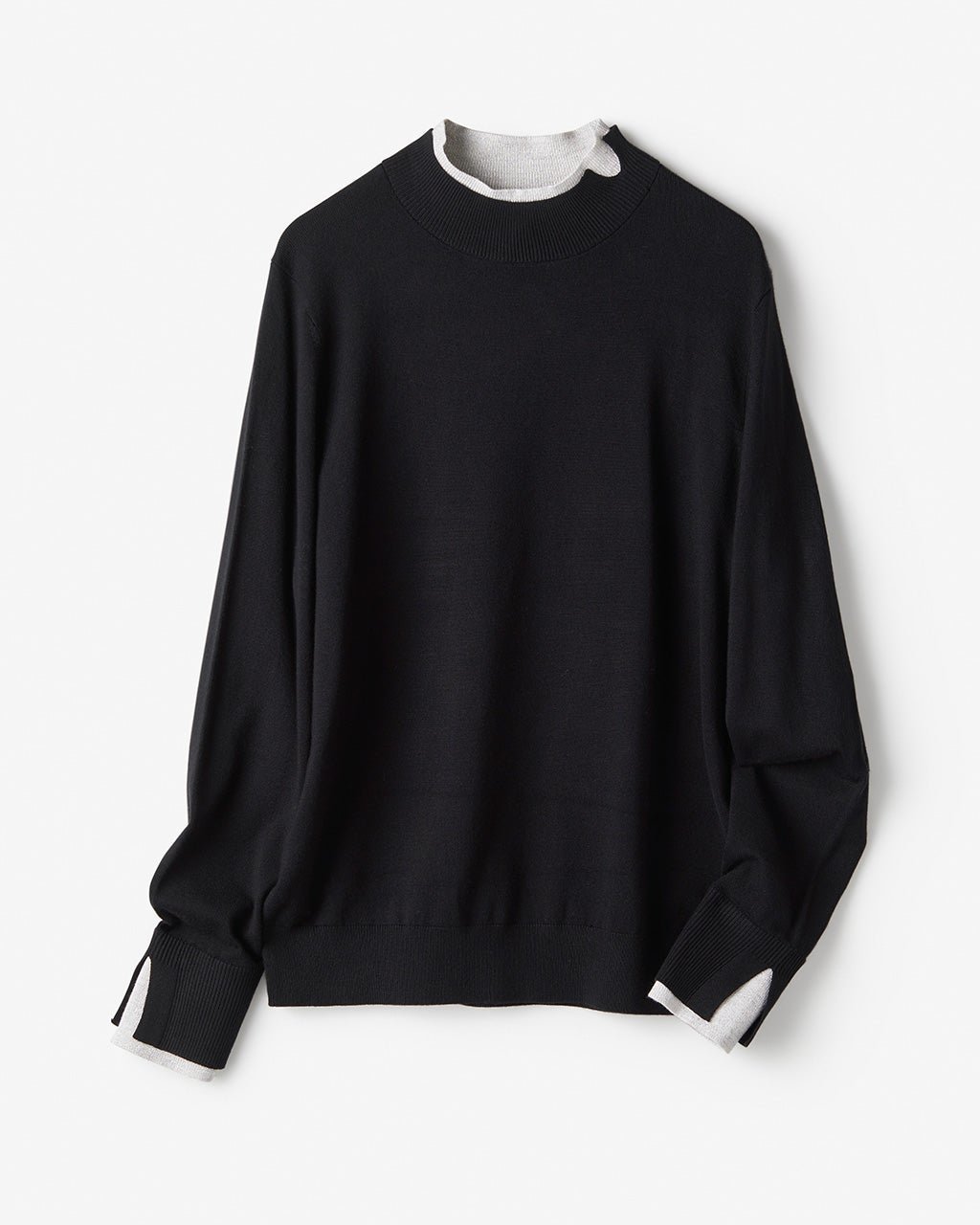 【ドゥクラッセ/DoCLASSE】のシルクフィール・ダブルカフスハイネック 人気、トレンドファッション・服の通販 founy(ファニー) ファッション Fashion レディースファッション Fashion for Women トップス・カットソー Cut & Sew Tops ニット Knit Tops & Sweaters なめらか Smooth, Silky Texture アンダー Underwear Essentials カフス Cuff Design シルバー Silver, Metallic Silver セーター Sweater, Knitwear ダブル Double, Double-Breasted ハイネック High Neck, Mock Neck フィット Fit, Slim Fit other-1|ID: prp329100004839769 ipo3291000000035268649