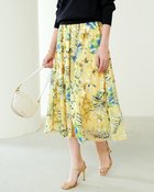 【ドゥクラッセ/DoCLASSE】のシフォンジョーゼット・花柄スカート 人気、トレンドファッション・服の通販 founy(ファニー) ファッション Fashion レディースファッション Fashion for Women スカート Skirts ギャザー Gathered, Ruffled シフォン Chiffon, Lightweight Fabric ジョーゼット Georgette, Semi-Sheer Fabric フェミニン Feminine, Girly フレア Flare, Flared プリント Print, Printed Pattern エレガント 上品 Elegant thumbnail イエローパターン|ID: prp329100004839802 ipo3291000000035268715