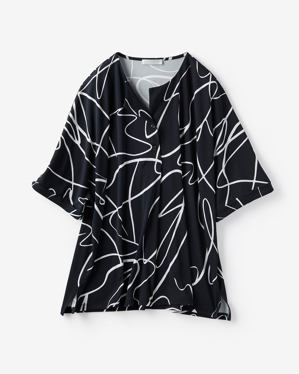 【ドゥクラッセ/DoCLASSE】の強撚スムース・フロントタックトップス インテリア・キッズ・メンズ・レディースファッション・服の通販 founy(ファニー) ファッション Fashion レディースファッション Fashion for Women トップス・カットソー Cut & Sew Tops シャツ・ブラウス・オフィスカジュアル Elegant Blouses & Button-Ups ロングTシャツ・Tシャツ Longline T-Shirts & Tees カットソー・ベーシックTシャツ Cut-and-Sewn Tops / Stretch Tees & Basics エレガント 上品 Elegant カットソー Cut and Sewn Top ストレッチ Stretch, Stretchy Fabric セットアップ Set-Up, Coordinated Outfit ネイビーXオフ|ID: prp329100004839809 ipo3291000000035268722