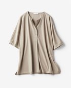 【ドゥクラッセ/DoCLASSE】の強撚スムース・フロントタックトップス 人気、トレンドファッション・服の通販 founy(ファニー) ファッション Fashion レディースファッション Fashion for Women トップス・カットソー Cut & Sew Tops シャツ・ブラウス・オフィスカジュアル Elegant Blouses & Button-Ups ロングTシャツ・Tシャツ Longline T-Shirts & Tees カットソー・ベーシックTシャツ Cut-and-Sewn Tops / Stretch Tees & Basics エレガント 上品 Elegant カットソー Cut and Sewn Top ストレッチ Stretch, Stretchy Fabric セットアップ Set-Up, Coordinated Outfit thumbnail トープ|ID: prp329100004839809 ipo3291000000035268730