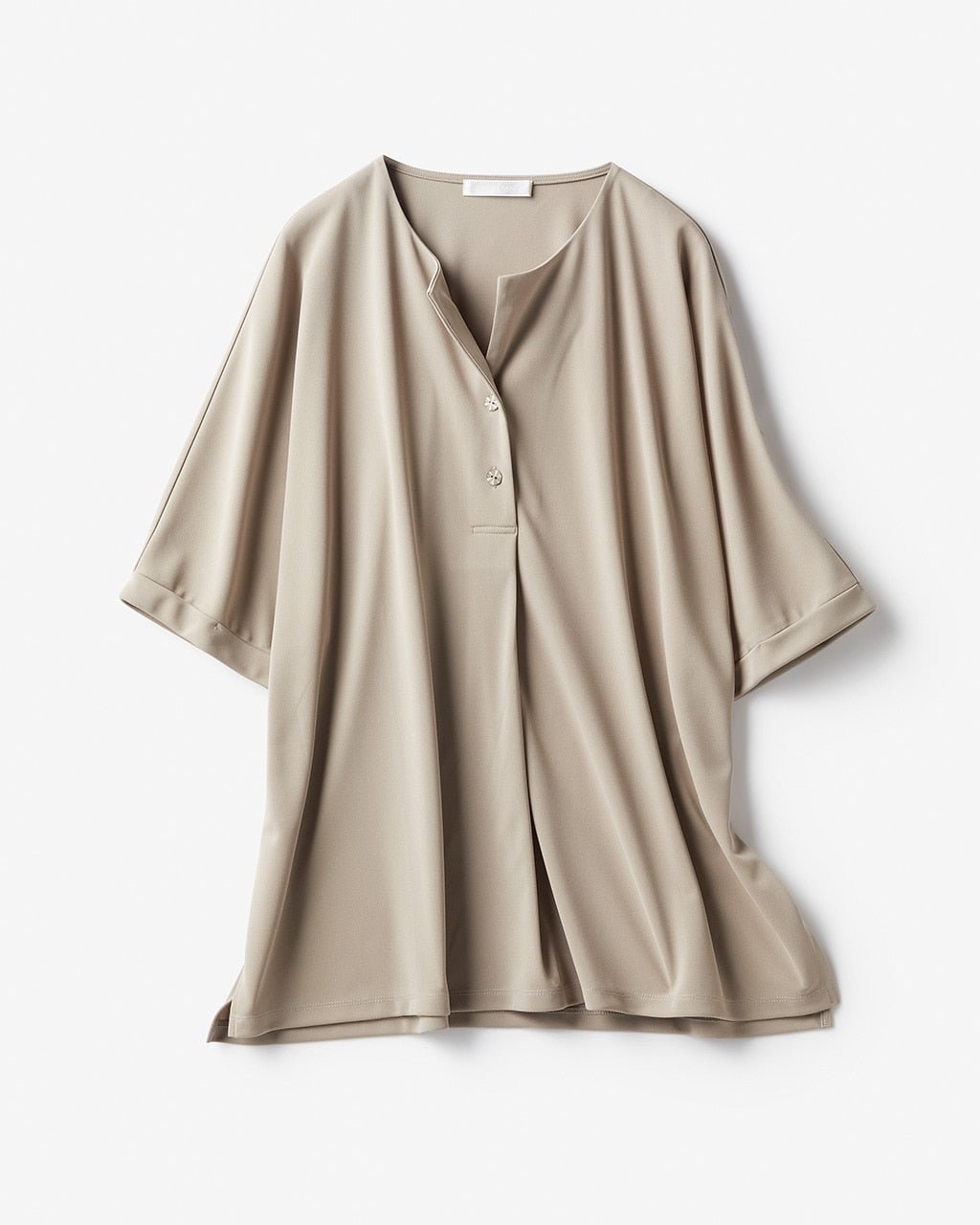 【ドゥクラッセ/DoCLASSE】の強撚スムース・フロントタックトップス インテリア・キッズ・メンズ・レディースファッション・服の通販 founy(ファニー) ファッション Fashion レディースファッション Fashion for Women トップス・カットソー Cut & Sew Tops シャツ・ブラウス・オフィスカジュアル Elegant Blouses & Button-Ups ロングTシャツ・Tシャツ Longline T-Shirts & Tees カットソー・ベーシックTシャツ Cut-and-Sewn Tops / Stretch Tees & Basics エレガント 上品 Elegant カットソー Cut and Sewn Top ストレッチ Stretch, Stretchy Fabric セットアップ Set-Up, Coordinated Outfit トープ|ID: prp329100004839809 ipo3291000000035268730