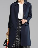 【ドゥクラッセ/DoCLASSE】のトリプルクロス・ステンカラーコート 人気、トレンドファッション・服の通販 founy(ファニー) ファッション Fashion レディースファッション Fashion for Women アウター Coat / Outerwear Collection コート・ロングコート・ピーコート Long Coats, Peacoats & More シンプル Simple, Minimal ストレッチ Stretch, Stretchy Fabric パターン Pattern, Design Print フラップ Flap, Flap Pocket ベーシック Basic, Essential ポケット Pocket, Pocket Detail |ID:prp329100004843575