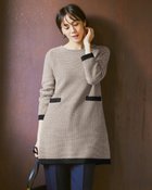 【ドゥクラッセ/DoCLASSE】の鹿の子編み・ボートネックチュニック 人気、トレンドファッション・服の通販 founy(ファニー) ファッション Fashion レディースファッション Fashion for Women トップス・カットソー Cut & Sew Tops チュニック Tunic, Long Top ツイード Twill, Twill Weave パイピング Piping, Trim Design ボトム Bottoms, Lower Wear ポケット Pocket, Pocket Detail エレガント 上品 Elegant 鹿の子 Piqué, Kanoko Fabric thumbnail ブラック×ベージュ|ID: prp329100004843601 ipo3291000000035302126