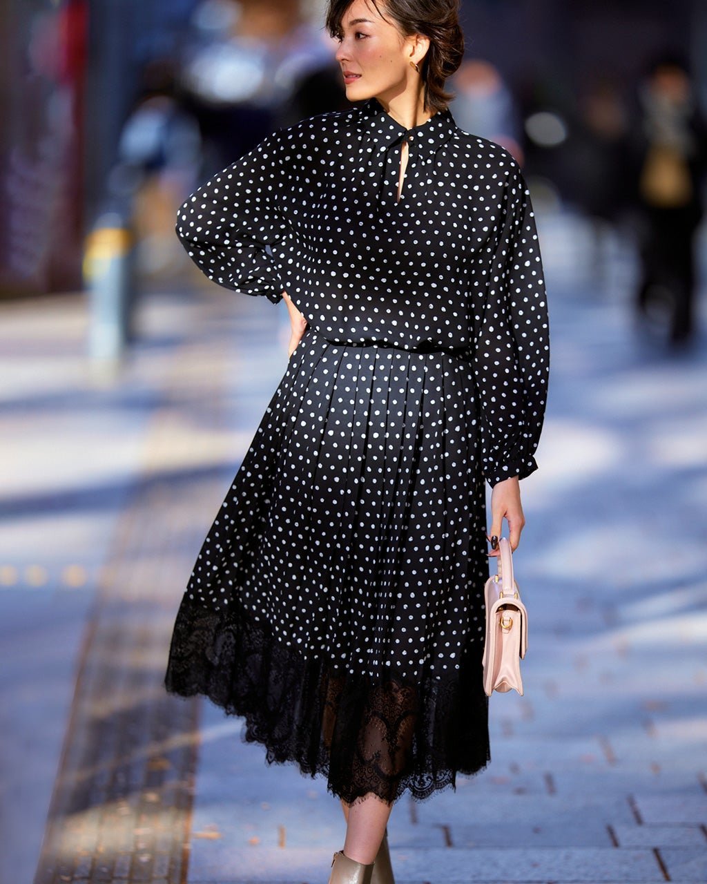 【ドゥクラッセ/DoCLASSE】のポルカドット・ジョーゼットセットアップ 人気、トレンドファッション・服の通販 founy(ファニー) 　ファッション　Fashion　レディースファッション　Fashion for Women　ワンピース　Dresses　セットアップ　Set-Up, Coordinated Outfit　 other-1|ID: prp329100004845225 ipo3291000000035331262