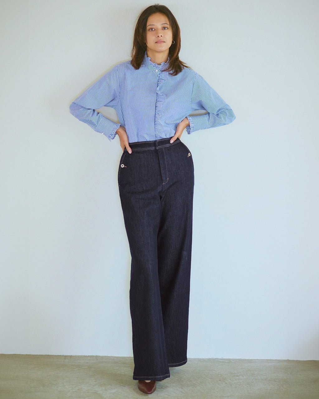 【ドゥクラッセ/DoCLASSE】のエアーストレッチデニム・ワイド インテリア・キッズ・メンズ・レディースファッション・服の通販 founy(ファニー) 　ファッション　Fashion　レディースファッション　Fashion for Women　パンツ　Pants & Trousers　ストレッチ　Stretch, Stretchy Fabric　デニム　Denim, Jeans Material　フィット　Fit, Slim Fit　レギンス　Leggings, Stretch Pants　ワイド　Wide, Wide Fit　ダークインディゴ|ID: prp329100004845226 ipo3291000000035331266