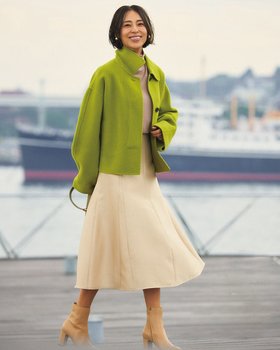 【ドゥクラッセ/DoCLASSE】 カシミヤ混ウールリバー・ショートコート人気、トレンドファッション・服の通販 founy(ファニー) ファッション Fashion レディースファッション Fashion for Women アウター Coat / Outerwear Collection コート・ロングコート・ピーコート Long Coats, Peacoats & More アシンメトリー Asymmetrical Style ショート Short, Short Length シンプル Simple, Minimal ダブル Double, Double-Breasted なめらか Smooth, Silky Texture パッチ Patch, Appliqué フェイス Face, Facial Design ポケット Pocket, Pocket Detail |ID:prp329100004845877