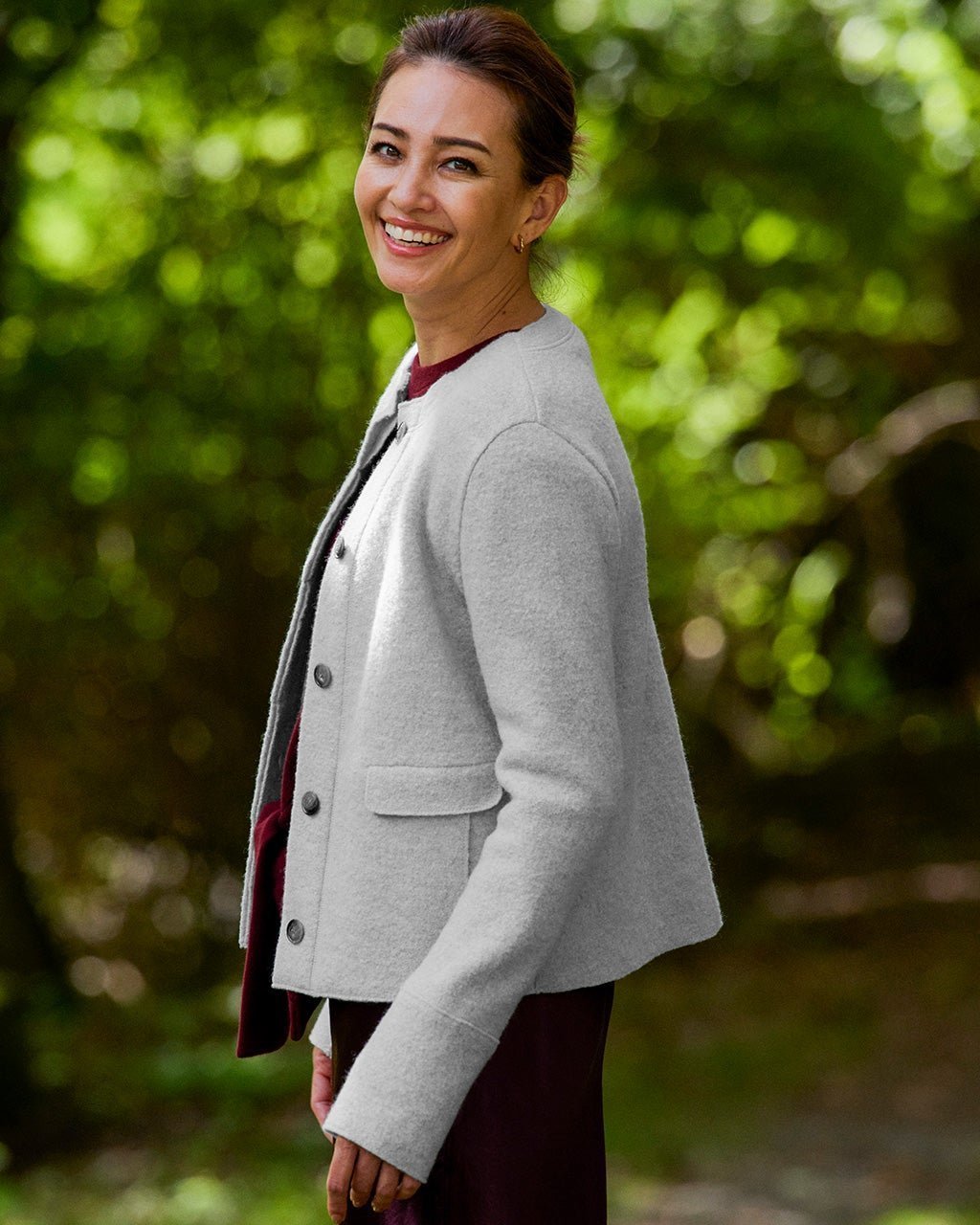 【ドゥクラッセ/DoCLASSE】のプレミアボイルドウール・Cカラージャケット インテリア・キッズ・メンズ・レディースファッション・服の通販 founy(ファニー) ファッション Fashion レディースファッション Fashion for Women アウター Coat / Outerwear Collection レディースジャケット・軽アウター Jackets カフス Cuff Design ジャケット Jacket, Outerwear フェルト Felt, Felt Fabric フラップ Flap, Flap Pocket ポケット Pocket, Pocket Detail おすすめ Recommended / Our Picks ライトグレー|ID: prp329100004845880 ipo3291000000035345124