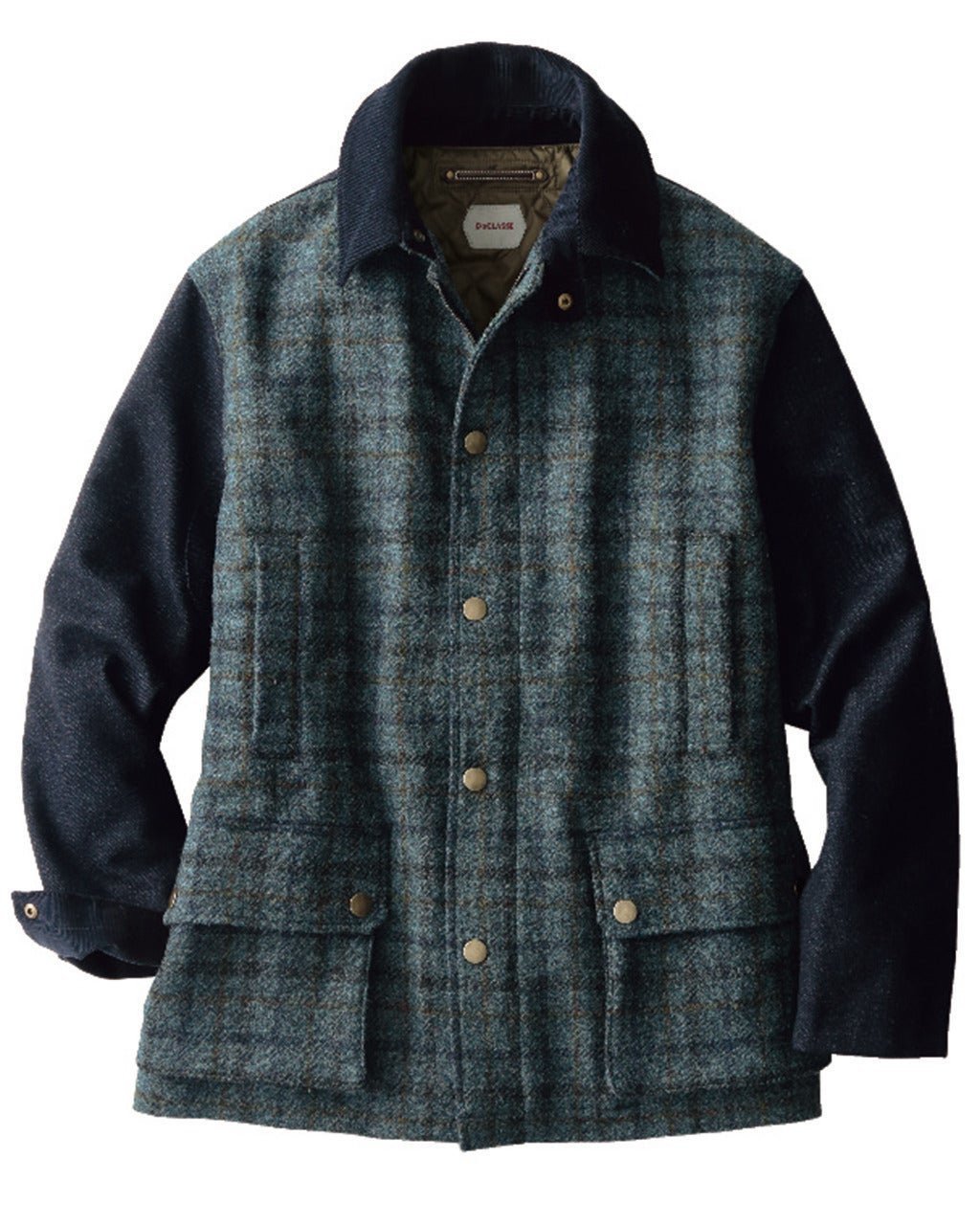 【ドゥクラッセ/DoCLASSE / MEN】のハリスツイード・フィールドコート インテリア・キッズ・メンズ・レディースファッション・服の通販 founy(ファニー) 　ファッション　Fashion　メンズファッション　Fashion for Men　メンズ　Men's, Menswear　スティールブルー|ID: prp329100004845883 ipo3291000000035345139