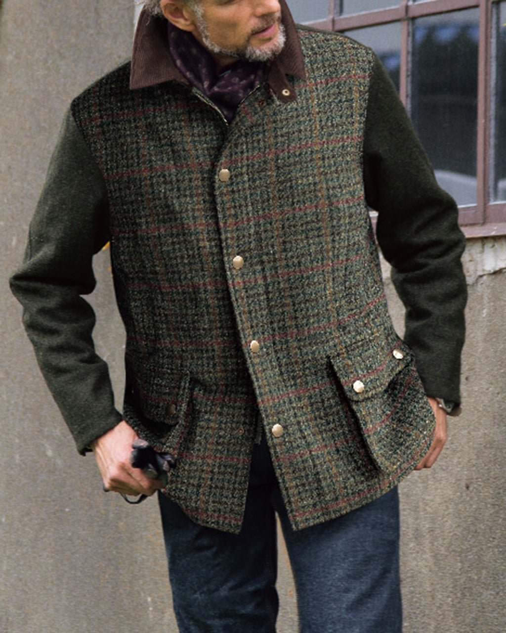 【ドゥクラッセ/DoCLASSE / MEN】のハリスツイード・フィールドコート インテリア・キッズ・メンズ・レディースファッション・服の通販 founy(ファニー) 　ファッション　Fashion　メンズファッション　Fashion for Men　メンズ　Men's, Menswear　オリーブ|ID: prp329100004845883 ipo3291000000035345141