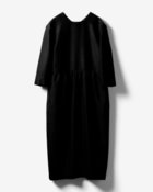 【ドゥクラッセ/DoCLASSE】のシルク混タッサー・ギャザーコクーンドレス ブラック|ID: prp329100004848047 ipo3291000000035431257