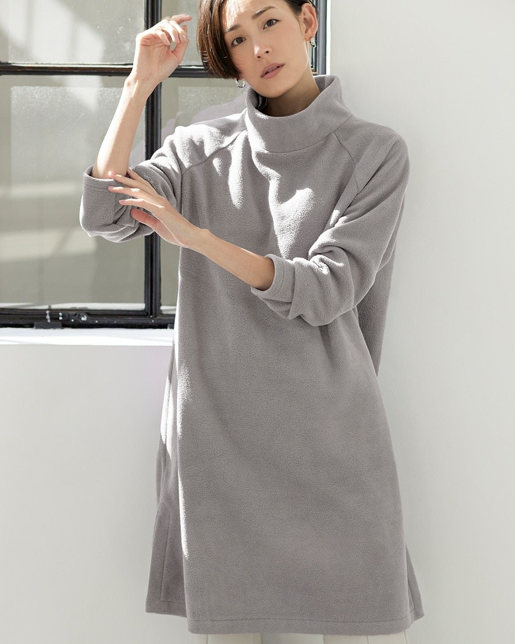 【ドゥクラッセ/DoCLASSE】のピークウォーム・ロングハイネック インテリア・キッズ・メンズ・レディースファッション・服の通販 founy(ファニー) 　ファッション　Fashion　レディースファッション　Fashion for Women　トップス・カットソー　Cut & Sew Tops　シャツ・ブラウス・オフィスカジュアル　Elegant Blouses & Button-Ups　ロングTシャツ・Tシャツ　Longline T-Shirts & Tees　カットソー・ベーシックTシャツ　Cut-and-Sewn Tops / Stretch Tees & Basics　おすすめ　Recommended / Our Picks　カットソー　Cut and Sewn Top　ミックス　Mix, Mixed Style　冬　Winter / This Winter　グレー|ID: prp329100004848054 ipo3291000000035431314