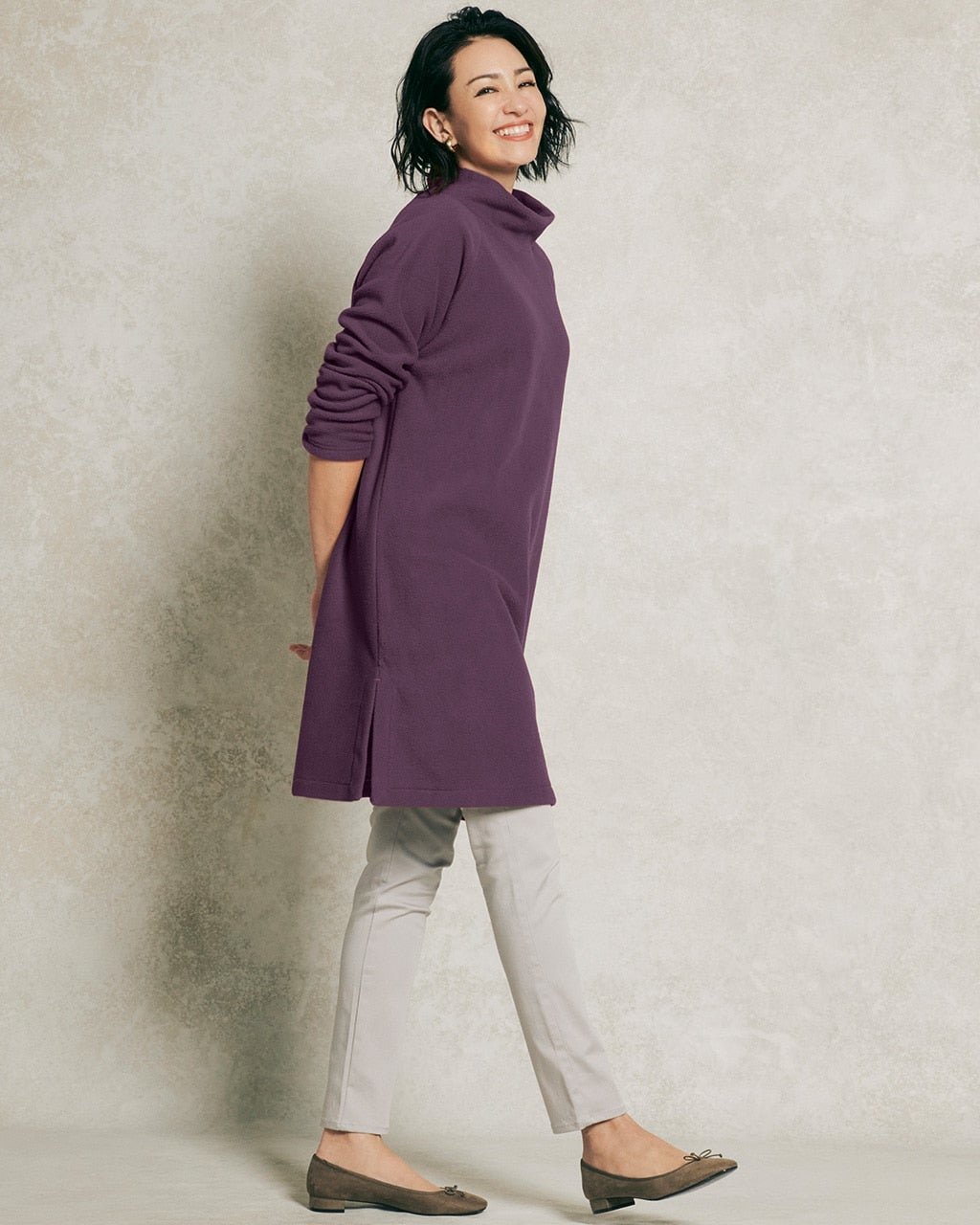 【ドゥクラッセ/DoCLASSE】のピークウォーム・ロングハイネック インテリア・キッズ・メンズ・レディースファッション・服の通販 founy(ファニー) 　ファッション　Fashion　レディースファッション　Fashion for Women　トップス・カットソー　Cut & Sew Tops　シャツ・ブラウス・オフィスカジュアル　Elegant Blouses & Button-Ups　ロングTシャツ・Tシャツ　Longline T-Shirts & Tees　カットソー・ベーシックTシャツ　Cut-and-Sewn Tops / Stretch Tees & Basics　おすすめ　Recommended / Our Picks　カットソー　Cut and Sewn Top　ミックス　Mix, Mixed Style　冬　Winter / This Winter　ダークパープル|ID: prp329100004848054 ipo3291000000035431317