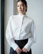 【ドゥクラッセ/DoCLASSE】のタイプライター・スタンドフリルブラウス ホワイト|ID: prp329100004848059 ipo3291000000035431349