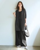 【ドゥクラッセ/DoCLASSE】のUVスラブ・2WAYカーデチュニック チャコール|ID: prp329100004848066 ipo3291000000035431395