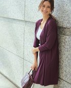 【ドゥクラッセ/DoCLASSE】のUVスラブ・2WAYカーデチュニック ダークパープル|ID: prp329100004848066 ipo3291000000035431402