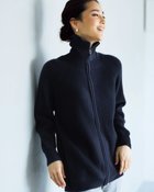 【ドゥクラッセ/DoCLASSE】のプレミアムカシミヤ・ジップハイネックブルゾン ミッドナイトブルー|ID: prp329100004848076 ipo3291000000035431479