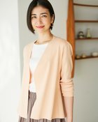 【ドゥクラッセ/DoCLASSE】のUVニット・ペプラムジャケットカーディガン ピンクベージュ|ID: prp329100004848080 ipo3291000000035796020