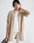 【ドゥクラッセ/DoCLASSE】のハーフミラノ・ロングジャケットカーディガン トープ|ID: prp329100004848083 ipo3291000000035431529