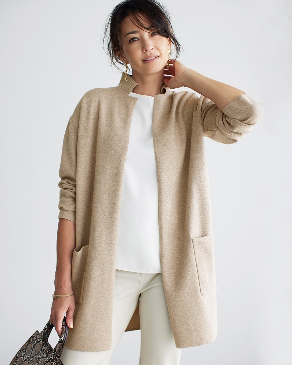 【ドゥクラッセ/DoCLASSE】のハーフミラノ・ロングジャケットカーディガン インテリア・キッズ・メンズ・レディースファッション・服の通販 founy(ファニー) 　ファッション　Fashion　レディースファッション　Fashion for Women　カーディガン　Cardigan, Knitwear　ジャケット　Jacket, Outerwear　スマート　Smart, Elegant　ハーフ　Half, Half-Length　ミラノ　Milano Style, Italian-Inspired　ミラノリブ　Milano Rib, Milano Stitch　リラックス　Relax, Relaxed Fit　人気　Popular, Best Seller　トープ|ID: prp329100004848083 ipo3291000000035431529