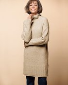 【ドゥクラッセ/DoCLASSE】のイタリアンアルパカ・ハイネックロングセーター ベージュ|ID: prp329100004848092 ipo3291000000035431585