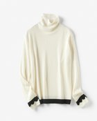 【ドゥクラッセ/DoCLASSE】の総針ニット・エッセンシャル針抜きタートル オフホワイト|ID: prp329100004848099 ipo3291000000035431634