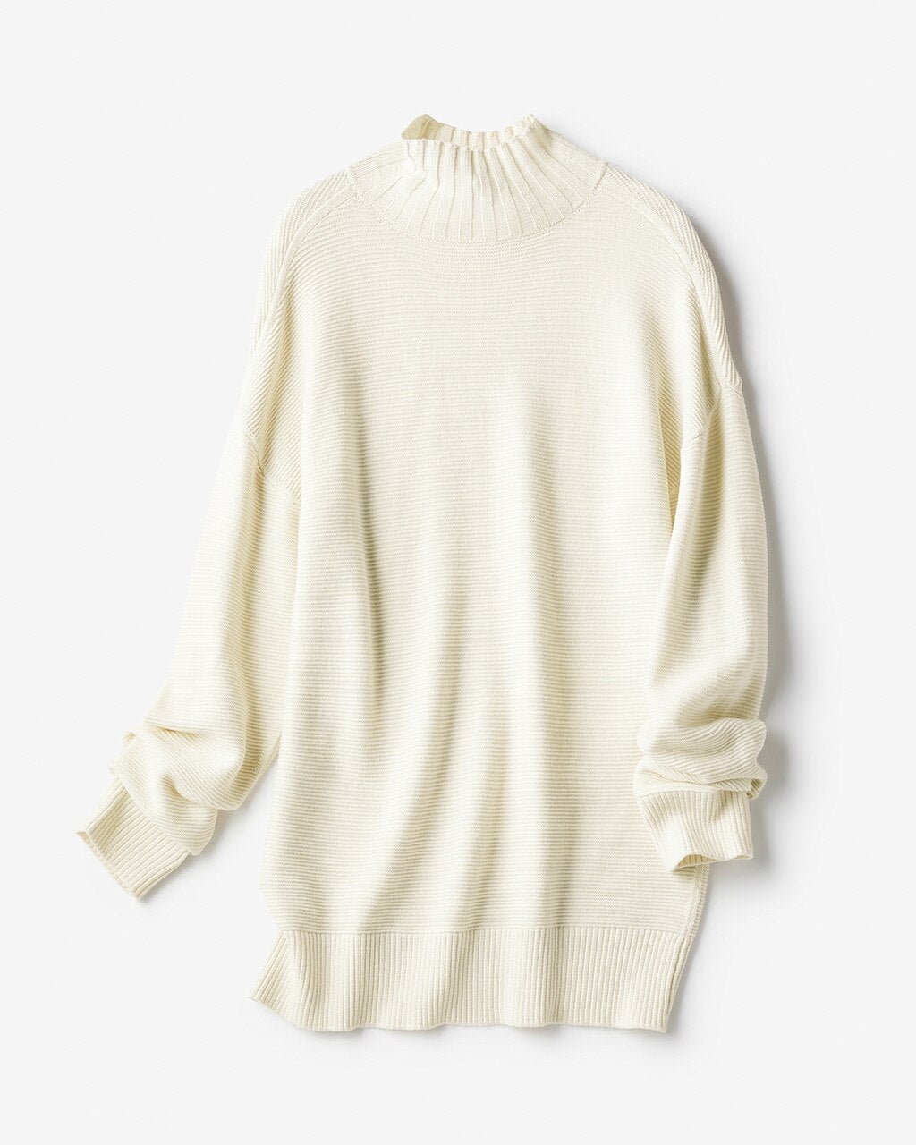 【ドゥクラッセ/DoCLASSE】のコンフォミックス・リブハイネック インテリア・キッズ・メンズ・レディースファッション・服の通販 founy(ファニー) 　ファッション　Fashion　レディースファッション　Fashion for Women　トップス・カットソー　Cut & Sew Tops　ニット　Knit Tops & Sweaters　なめらか　Smooth, Silky Texture　セーター　Sweater, Knitwear　ベーシック　Basic, Essential　抗菌　Antibacterial, Bacteria-Resistant　オフホワイト|ID: prp329100004848114 ipo3291000000035431736