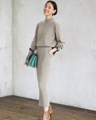 【ドゥクラッセ/DoCLASSE】の総針ハイネック・スカートセットアップ グレーパターン|ID: prp329100004848121 ipo3291000000035431796