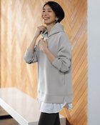 【ドゥクラッセ/DoCLASSE】の接結スムース・レイヤード風パーカー グレー|ID: prp329100004848129 ipo3291000000035431861