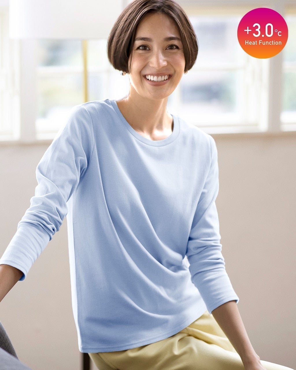 【ドゥクラッセ/DoCLASSE】のピュアヒートコットン・クルーネック インテリア・キッズ・メンズ・レディースファッション・服の通販 founy(ファニー) ファッション Fashion レディースファッション Fashion for Women トップス・カットソー Cut & Sew Tops シャツ・ブラウス・オフィスカジュアル Elegant Blouses & Button-Ups ロングTシャツ・Tシャツ Longline T-Shirts & Tees カットソー・ベーシックTシャツ Cut-and-Sewn Tops / Stretch Tees & Basics インナー Innerwear カットソー Cut and Sewn Top 定番 Standard, Basic Item ゴルフ Golf ペールブルー|ID: prp329100004848131 ipo3291000000035431883