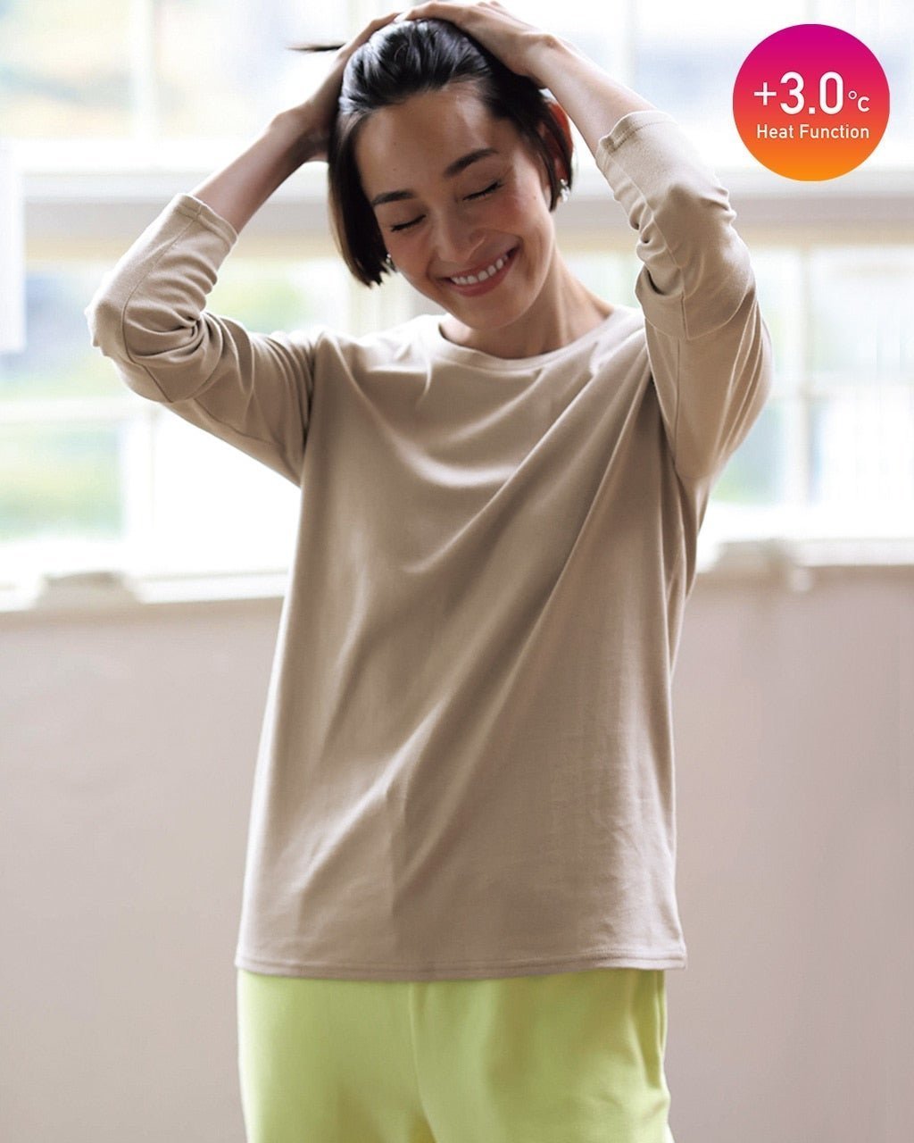 【ドゥクラッセ/DoCLASSE】のピュアヒートコットン・クルーネック インテリア・キッズ・メンズ・レディースファッション・服の通販 founy(ファニー) ファッション Fashion レディースファッション Fashion for Women トップス・カットソー Cut & Sew Tops シャツ・ブラウス・オフィスカジュアル Elegant Blouses & Button-Ups ロングTシャツ・Tシャツ Longline T-Shirts & Tees カットソー・ベーシックTシャツ Cut-and-Sewn Tops / Stretch Tees & Basics インナー Innerwear カットソー Cut and Sewn Top 定番 Standard, Basic Item ゴルフ Golf グレーベージュ|ID: prp329100004848131 ipo3291000000035431889