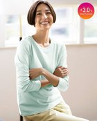 【ドゥクラッセ/DoCLASSE】のピュアヒートコットン・クルーネック ダスティーブルー|ID: prp329100004848131 ipo3291000000035431894