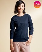 【ドゥクラッセ/DoCLASSE】のピュアヒートコットン・クルーネック ミッドナイトブルー|ID: prp329100004848131 ipo3291000000035431910