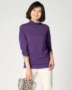 【ドゥクラッセ/DoCLASSE】のシルクフィール・配色スリットタートル パープル|ID: prp329100004848142 ipo3291000000035431981