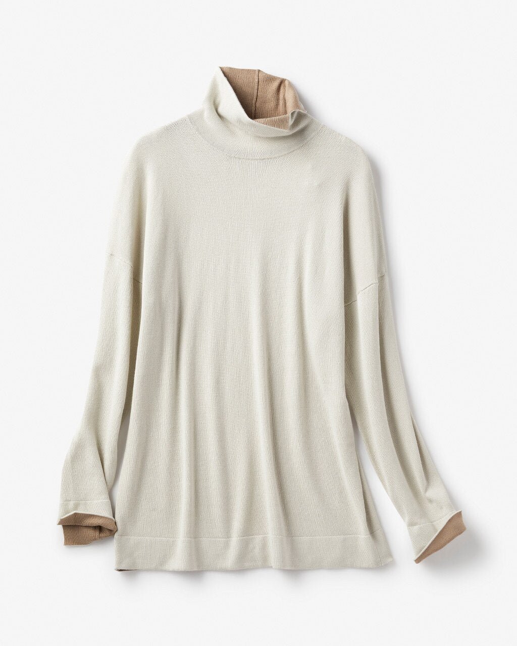 【ドゥクラッセ/DoCLASSE】のシルクフィール・配色スリットタートル インテリア・キッズ・メンズ・レディースファッション・服の通販 founy(ファニー) ファッション Fashion レディースファッション Fashion for Women トップス・カットソー Cut & Sew Tops ニット Knit Tops & Sweaters とろみ Fluid, Flowy Fabric スリット Slit, Slit Detail セーター Sweater, Knitwear タートル Turtleneck, Turtle Collar ライトグレー|ID: prp329100004848142 ipo3291000000035431985