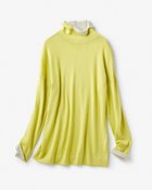 【ドゥクラッセ/DoCLASSE】のシルクフィール・配色スリットタートル アップルイエロー|ID: prp329100004848142 ipo3291000000035431990