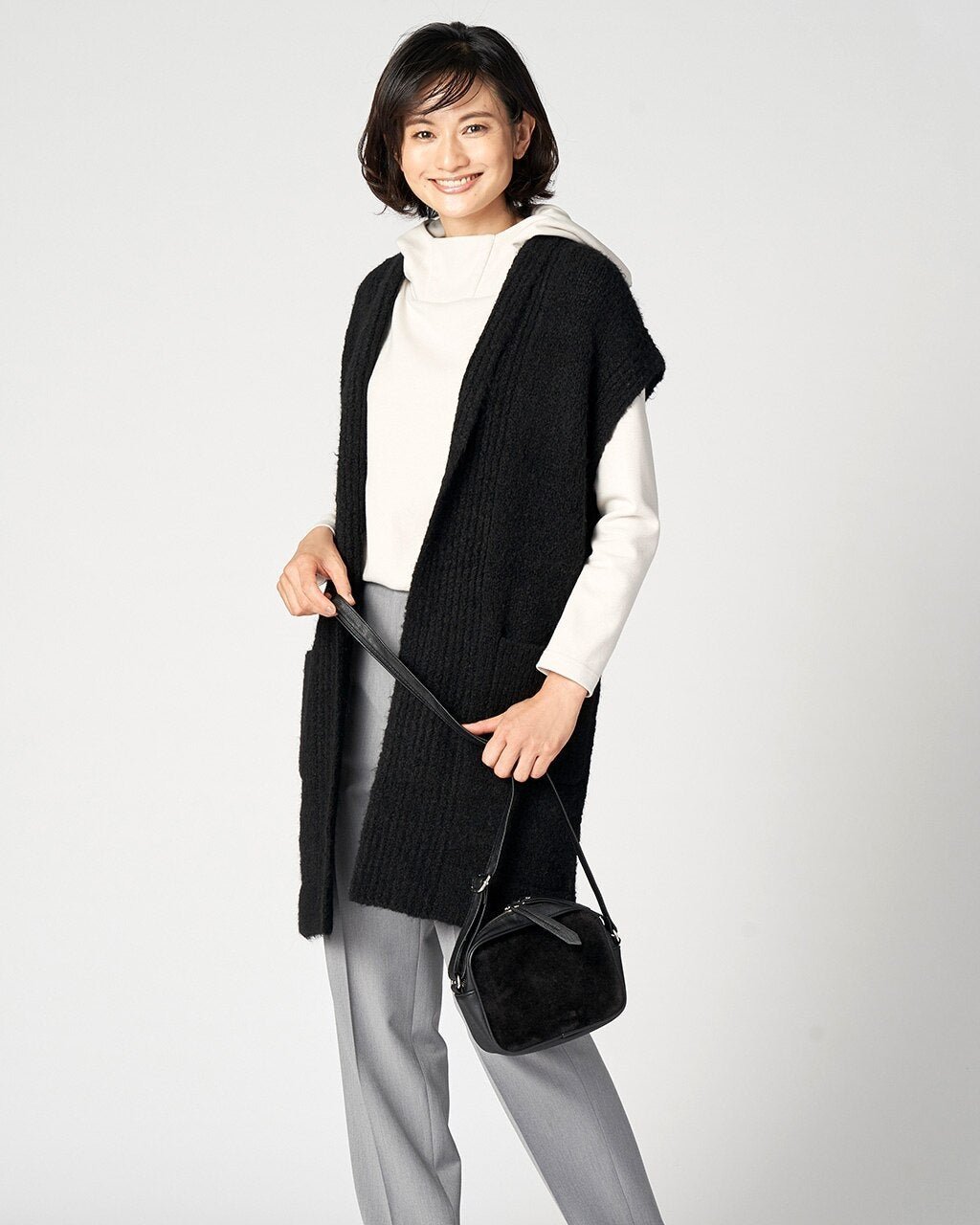 【ドゥクラッセ/DoCLASSE】のイタリア糸・アルパカ混ループジレ 人気、トレンドファッション・服の通販 founy(ファニー) ファッション Fashion レディースファッション Fashion for Women トップス・カットソー Cut & Sew Tops カーディガン・羽織り Layered Style Cardigans ベスト&ジレ / 重ね着スタイル Vests & Gilets イタリア Italy カーディガン Cardigan, Knitwear パッチ Patch, Appliqué ポケット Pocket, Pocket Detail other-1|ID: prp329100004848147 ipo3291000000035432035