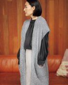 【ドゥクラッセ/DoCLASSE】のイタリア糸・アルパカ混ループジレ ライトグレー|ID: prp329100004848147 ipo3291000000035432046