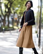 【ドゥクラッセ/DoCLASSE】のプレミアヒート・ミディフレアスカート ベージュ|ID: prp329100004848149 ipo3291000000035800078