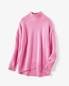 【ドゥクラッセ/DoCLASSE】のイタリア糸・カシミヤ混バルキーハイネック ピンク|ID: prp329100004848153 ipo3291000000035432091