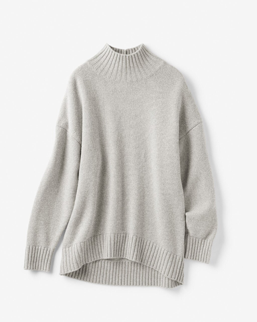 【ドゥクラッセ/DoCLASSE】のイタリア糸・カシミヤ混バルキーハイネック インテリア・キッズ・メンズ・レディースファッション・服の通販 founy(ファニー) 　ファッション　Fashion　レディースファッション　Fashion for Women　トップス・カットソー　Cut & Sew Tops　ニット　Knit Tops & Sweaters　イタリア　Italy　スタンダード　Standard, Basic　セーター　Sweater, Knitwear　トレンド　Trend, Trending Now　ハイネック　High Neck, Mock Neck　ベーシック　Basic, Essential　ミドル　Middle Length, Mid Height　ライトグレー|ID: prp329100004848153 ipo3291000000035432097