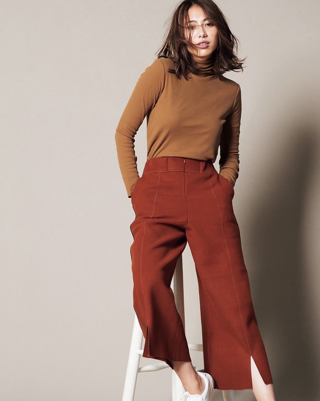 【ドゥクラッセ/DoCLASSE】のコットンダブルガーゼ・タートル(袖二重) インテリア・キッズ・メンズ・レディースファッション・服の通販 founy(ファニー) ファッション Fashion レディースファッション Fashion for Women トップス・カットソー Cut & Sew Tops シャツ・ブラウス・オフィスカジュアル Elegant Blouses & Button-Ups ロングTシャツ・Tシャツ Longline T-Shirts & Tees カットソー・ベーシックTシャツ Cut-and-Sewn Tops / Stretch Tees & Basics カットソー Cut and Sewn Top モカ|ID: prp329100004848154 ipo3291000000035432129