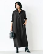 【ドゥクラッセ/DoCLASSE】のウールサキソニー・シャツワンピース グレー|ID: prp329100004848159 ipo3291000000036204427