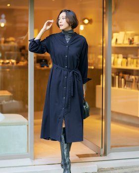 【ドゥクラッセ/DoCLASSE】の微起毛サキソニー・バックフレアワンピース 人気、トレンドファッション・服の通販 founy(ファニー) ファッション Fashion レディースファッション Fashion for Women ワンピース Dresses インナー Innerwear フレア Flare, Flared マーメイド Mermaid, Fishtail Silhouette |ID:prp329100004848162