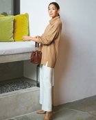 【ドゥクラッセ/DoCLASSE】のウール混・サイドリブロングニット ソフトベージュ|ID: prp329100004848164 ipo3291000000035432303