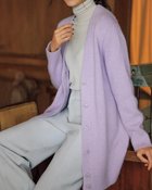 【ドゥクラッセ/DoCLASSE】のベビーアルパカ・Vネックロングカーディガン ライラック|ID: prp329100004848182 ipo3291000000035432489